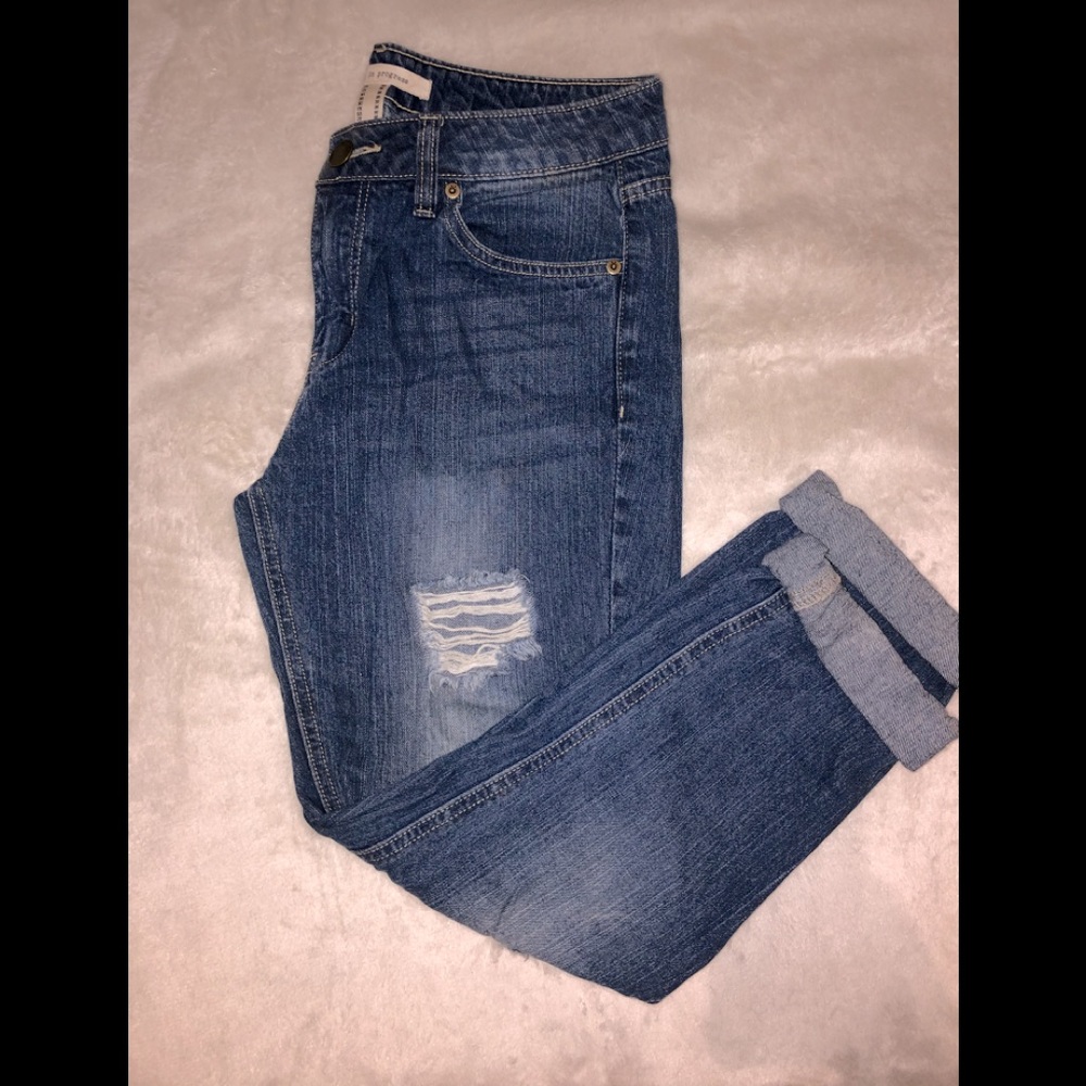 Life in Progress Distressed Jeans